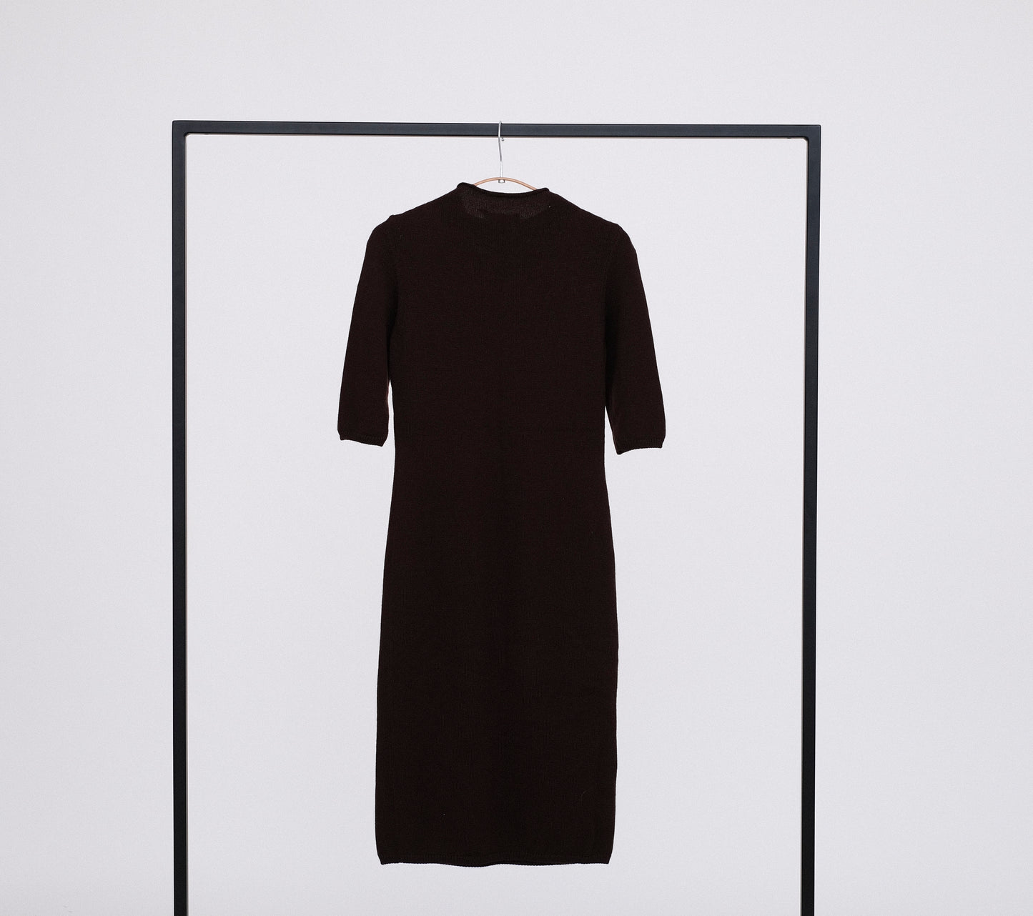 Salvatore Ferragamo Brown Knit Dress